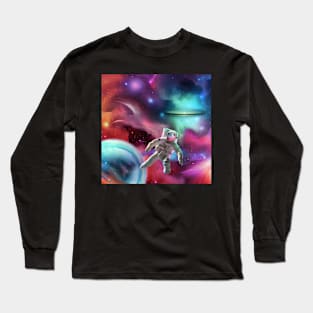 Interstellar Moves outer space fantasy art Long Sleeve T-Shirt